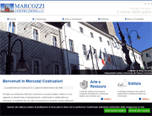 Tablet Screenshot of marcozzicostruzioni.it